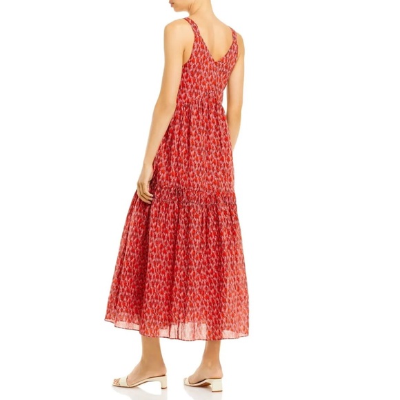 Joie red double layered tiered maxi tank dress XL NWT - Picture 2 of 10